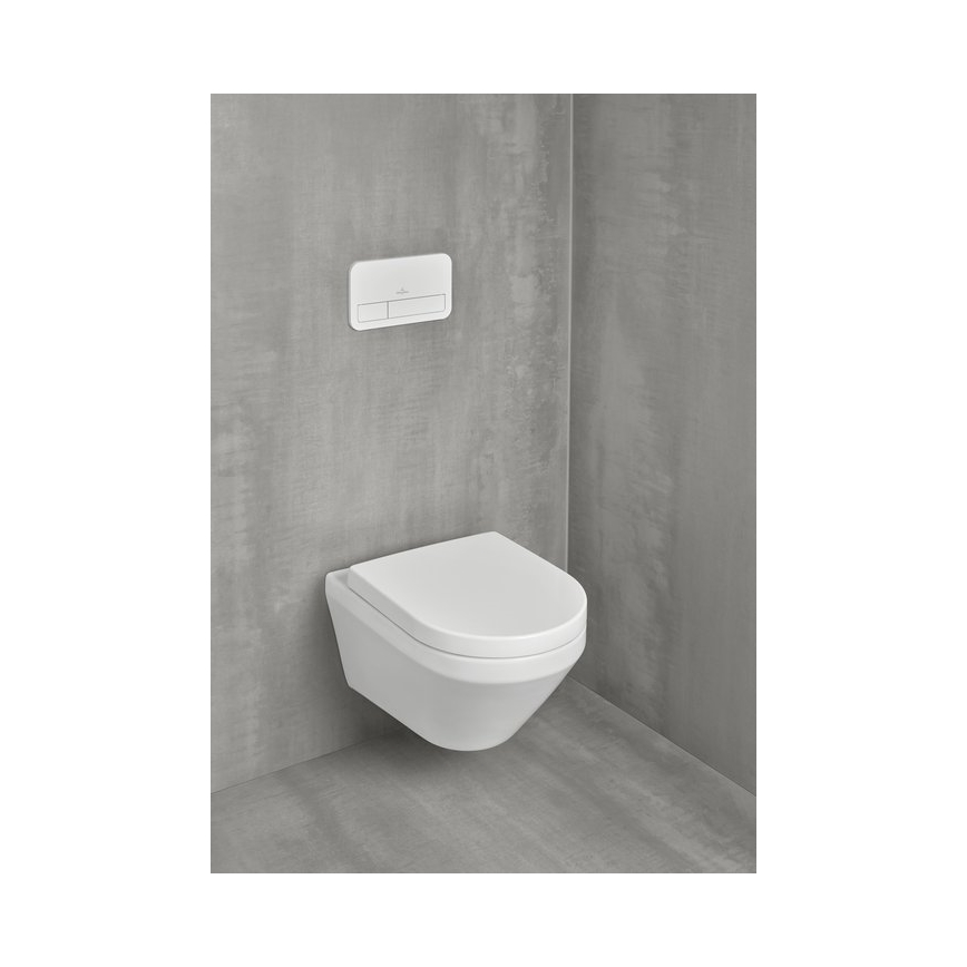 Villeroy & Boch 4694CL01 - Vægmonteret toilet med SoftClose-toiletsæde ARCHITECTURA keramik/hvid