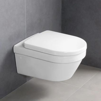 Villeroy & Boch 4694HRR1 - Væghængt toilet med SoftClose-sæde ARCHITECTURA keramik/hvid