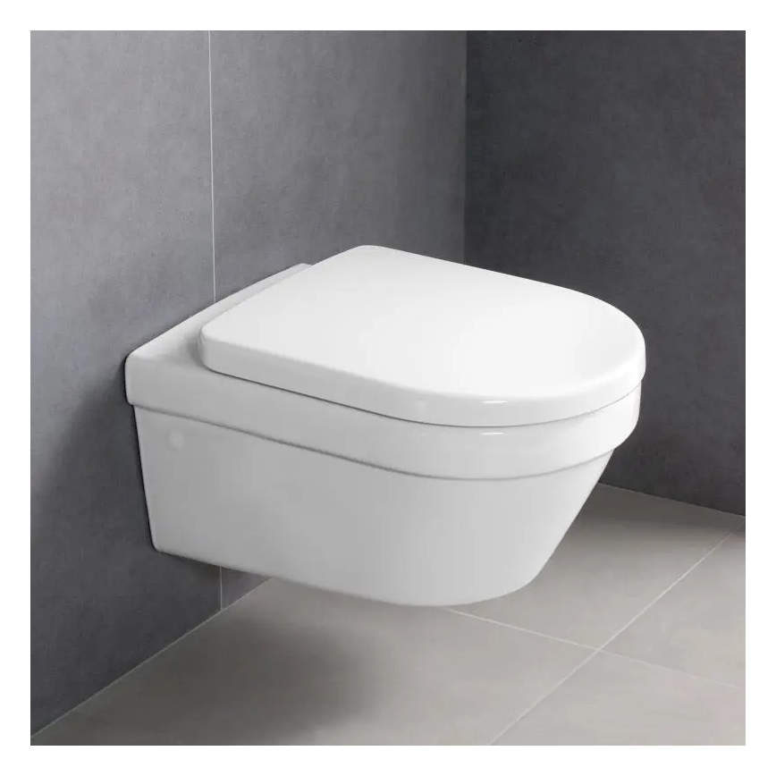 Villeroy & Boch 4694HRR1 - Væghængt toilet med SoftClose-sæde ARCHITECTURA keramik/hvid