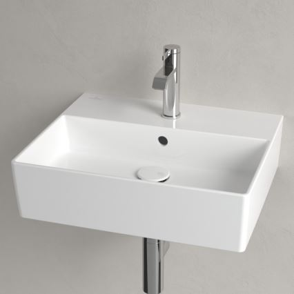 Villeroy & Boch 4A225G01 - MEMENTO håndvask 50 x 42 cm, væghængt/til bordplade, keramik/hvid