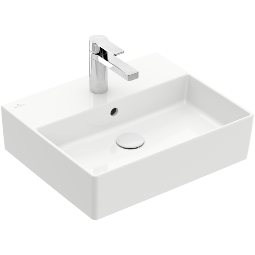Villeroy & Boch 4A225G01 - MEMENTO håndvask 50 x 42 cm, væghængt/til bordplade, keramik/hvid