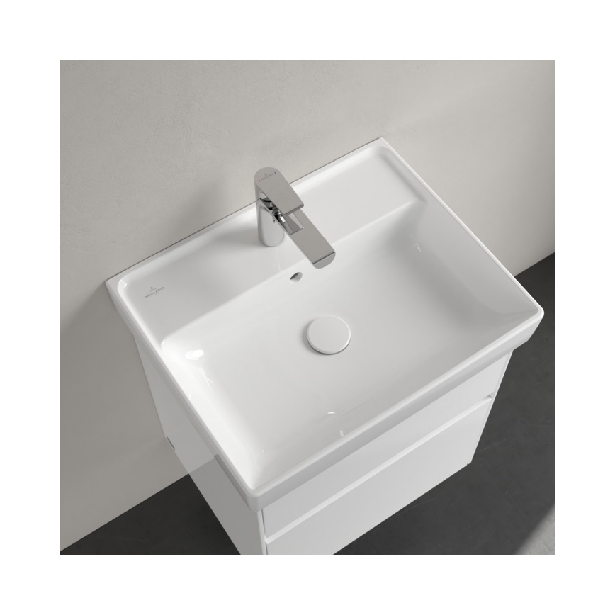 Villeroy & Boch 4A335501 - Vægmonteret håndvask COLLARO 55x44 cm keramik/hvid