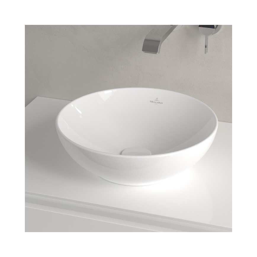 Villeroy & Boch 4A450001 - Håndvask til bordplade LOOP&FRIENDS Ø 38 cm keramik/hvid