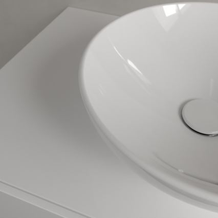 Villeroy & Boch 4A450001 - Håndvask til bordplade LOOP&FRIENDS Ø 38 cm keramik/hvid