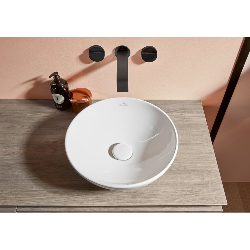 Villeroy & Boch 4A450001 - Håndvask til bordplade LOOP&FRIENDS Ø 38 cm keramik/hvid