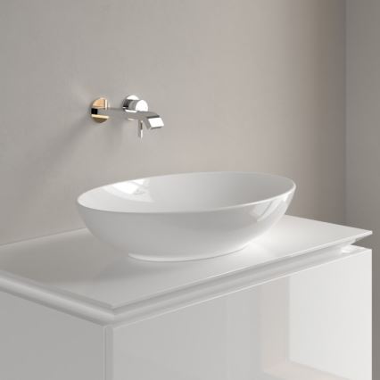 Villeroy & Boch 4A470001 - Bordmonteret håndvask LOOP&FRIENDS 56x38 cm keramik/hvid