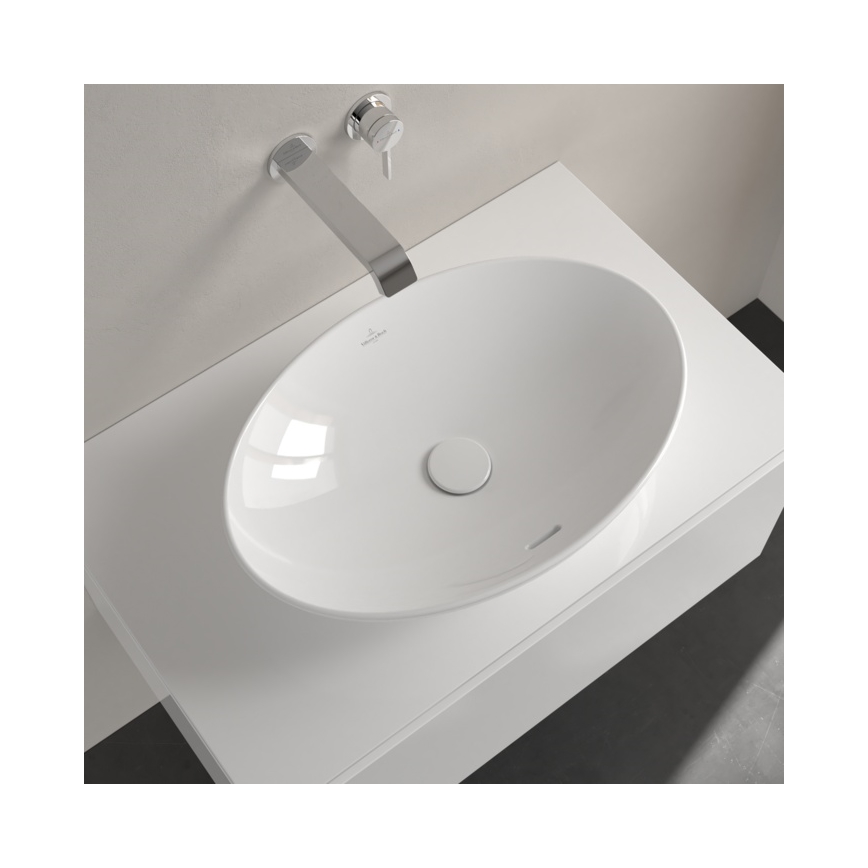Villeroy & Boch 4A470001 - Bordmonteret håndvask LOOP&FRIENDS 56x38 cm keramik/hvid