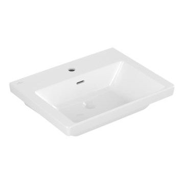 Villeroy & Boch 4A706001 - SUBWAY 3.0 vægmonteret håndvask, 60 x 47 cm, keramik, hvid
