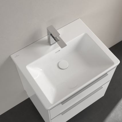 Villeroy & Boch 4A706001 - SUBWAY 3.0 vægmonteret håndvask, 60 x 47 cm, keramik, hvid
