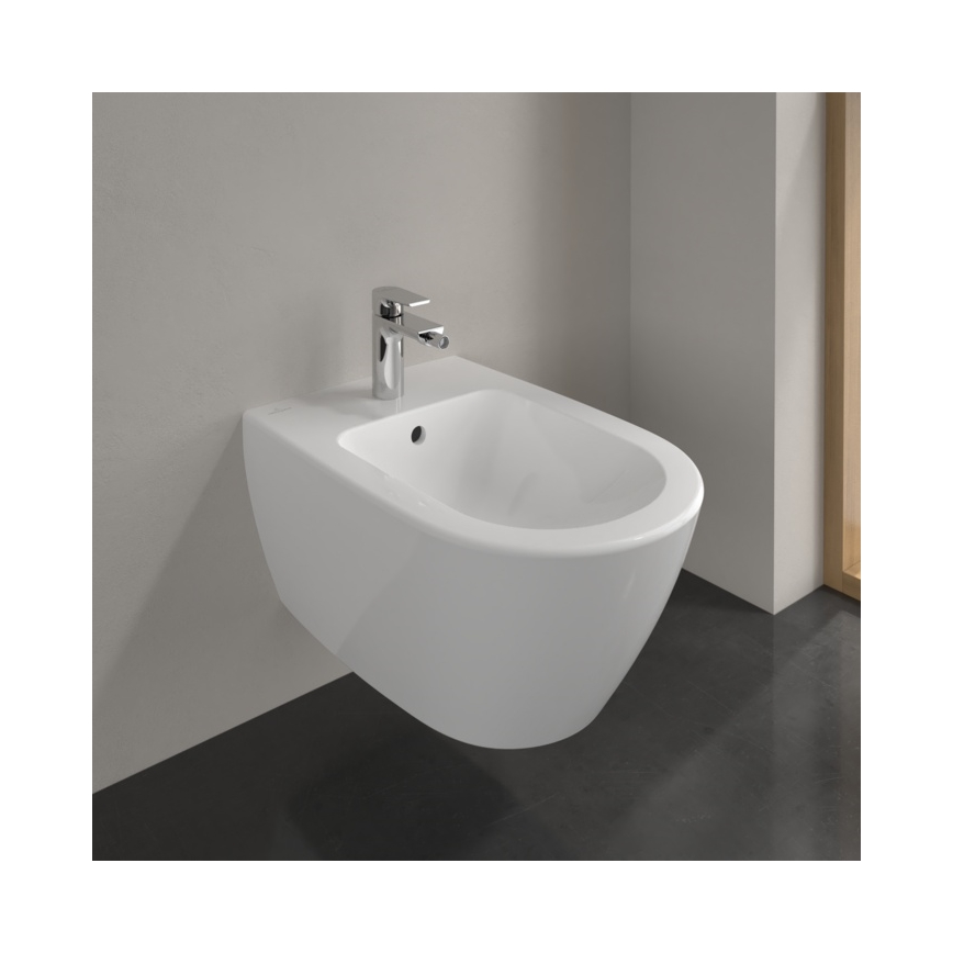 Villeroy & Boch 54000001 - Vægmonteret bidet SUBWAY 2.0 37x56 cm keramik/hvid
