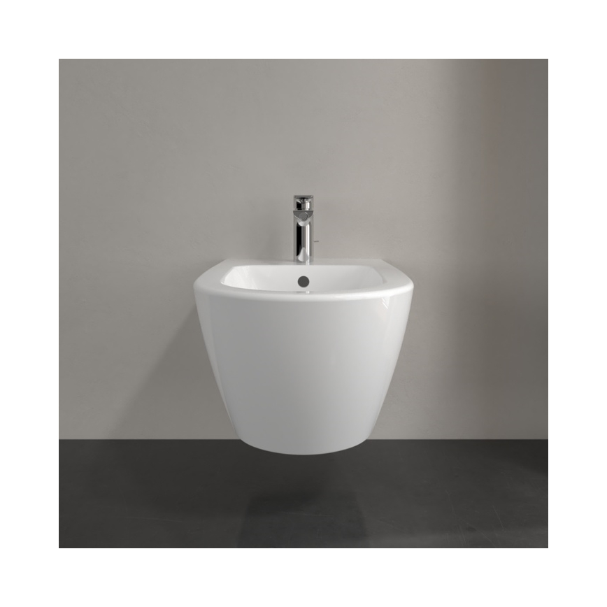 Villeroy & Boch 54000001 - Vægmonteret bidet SUBWAY 2.0 37x56 cm keramik/hvid