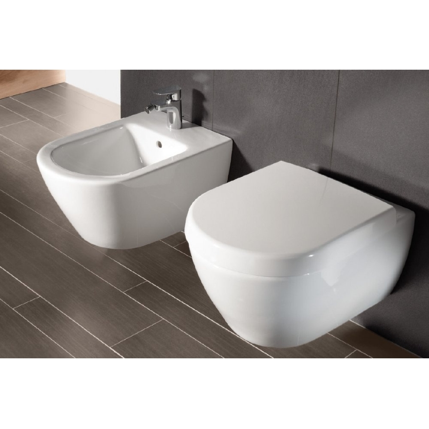 Villeroy & Boch 54000001 - Vægmonteret bidet SUBWAY 2.0 37x56 cm keramik/hvid