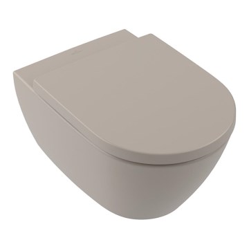 Villeroy & Boch 5614R0AM - Væghængt toilet SUBWAY 2.0 keramik/beige