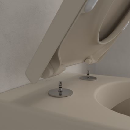 Villeroy & Boch 5614R0AM - Væghængt toilet SUBWAY 2.0 keramik/beige