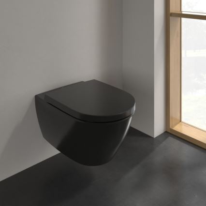 Villeroy & Boch 5614R0R7 - Væghængt WC SUBWAY keramik/sort