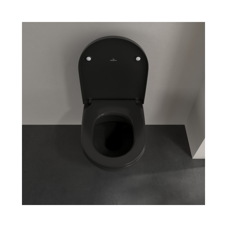 Villeroy & Boch 5614R0R7 - Væghængt WC SUBWAY keramik/sort