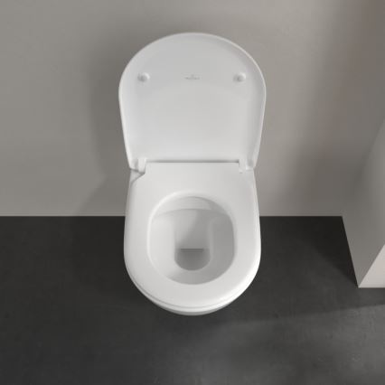 Villeroy & Boch 5614R201 - Væghængt WC med SoftClose-toiletsæde SUBWAY 2.0 keramik/hvid