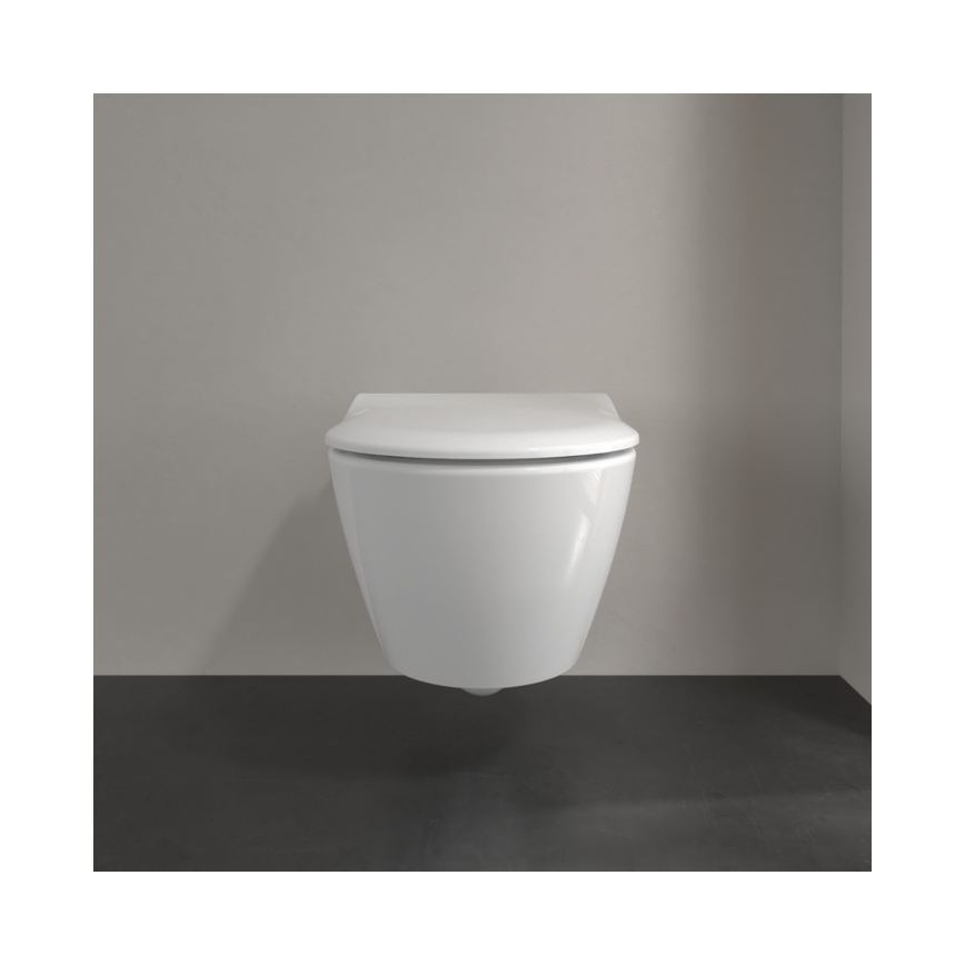 Villeroy & Boch 5614R2R1 - Vægophængt toilet med SoftClose-sæde SUBWAY 2.0 keramik/hvid