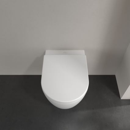 Villeroy & Boch 5656HRR1 - Væghængt toilet med toiletsæde SoftClose AVENTO keramik/hvid