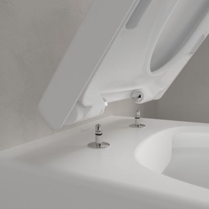 Villeroy & Boch 5656HRRW - Væghængt toilet med SoftClose-toiletsæde AVENTO keramik/hvid