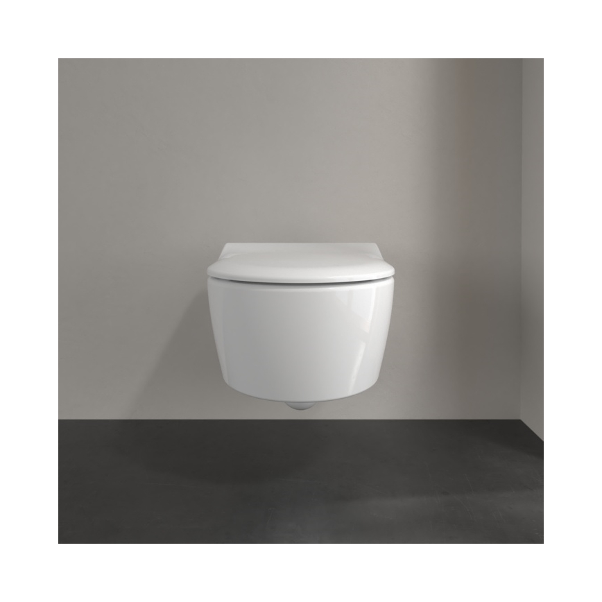 Villeroy & Boch 5656RS01 - Væghængt toilet med SoftClose AVENTO-toiletsæde, keramik/hvid