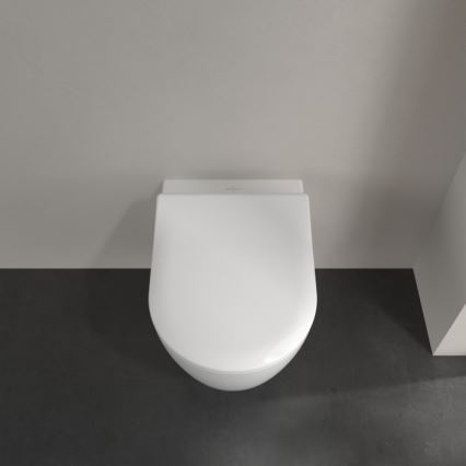 Villeroy & Boch 5656RSR1 - Væghængt toilet med SoftClose-toiletsæde AVENTO keramik/hvid
