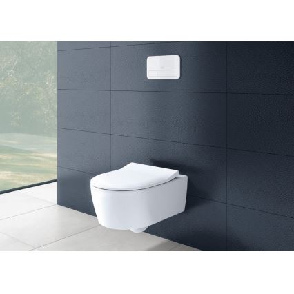 Villeroy & Boch 5656RSR1 - Væghængt toilet med SoftClose-toiletsæde AVENTO keramik/hvid