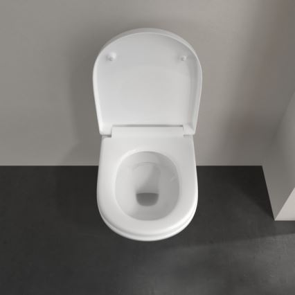 Villeroy & Boch 5660H101 - O.NOVO væghængt toilet med toiletsæde, keramik/hvid