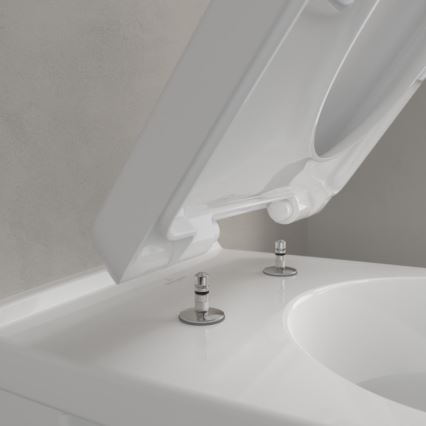 Villeroy & Boch 5660H101 - O.NOVO væghængt toilet med toiletsæde, keramik/hvid