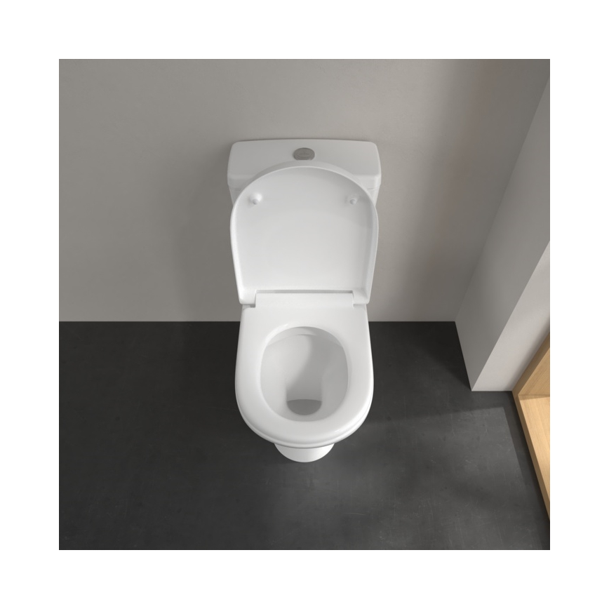 Villeroy & Boch 5661R001 - Kombineret toilet O.NOVO keramik/hvid
