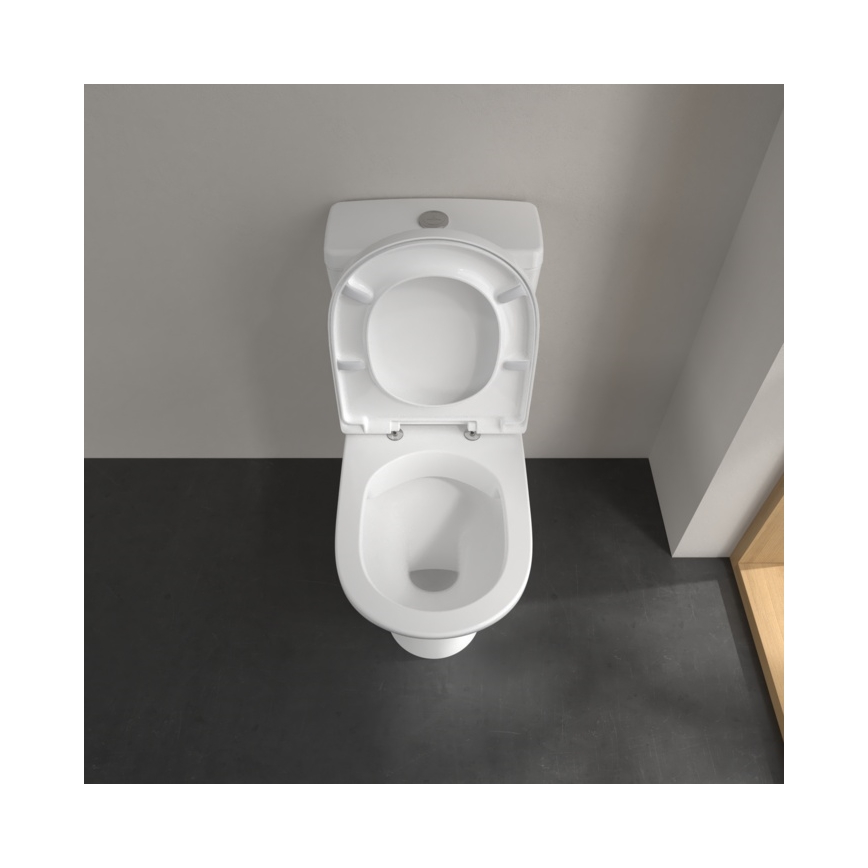 Villeroy & Boch 5661R001 - Kombineret toilet O.NOVO keramik/hvid