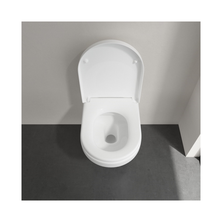 Villeroy & Boch 5684HRR1 - ARCHITECTURA væghængt toilet med SoftClose-sæde, keramik/hvid