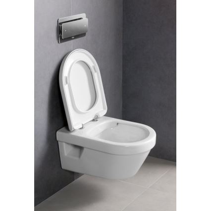 Villeroy & Boch 5684HRR1 - ARCHITECTURA væghængt toilet med SoftClose-sæde, keramik/hvid