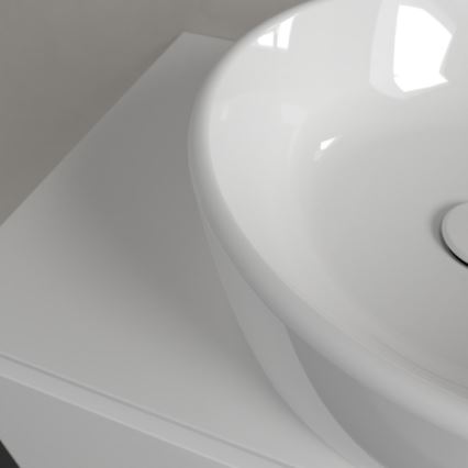 Villeroy & Boch 5A254501 - Håndvask til bordplade ARCHITECTURA Ø 45 cm keramik/hvid