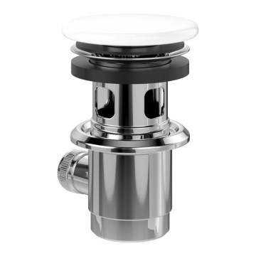 Villeroy & Boch 68100001 - Bundventil til håndvask, hvid/poleret krom