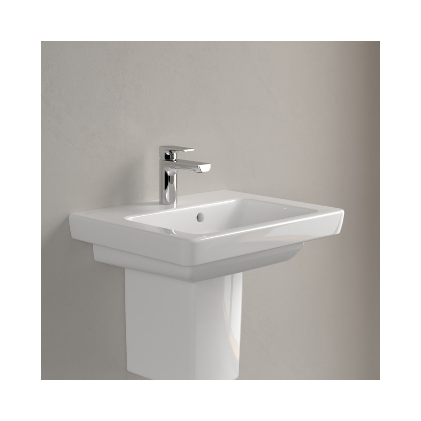 Villeroy & Boch 73155001 - Vægmonteret håndvask SUBWAY 2.0 50x40 cm keramik/hvid