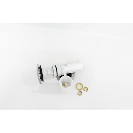 Villeroy & Boch 92198800 - Sifon til håndvask PUSHOPEN blank krom/hvid