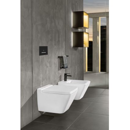 Villeroy & Boch 922169AN - Skylleknap VICONNECT mat sort/mat krom