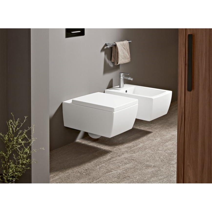 Villeroy & Boch 922169AN - Skylleknap VICONNECT mat sort/mat krom