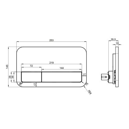 Villeroy & Boch 92249068 - VICONNECT skylleknap, hvid