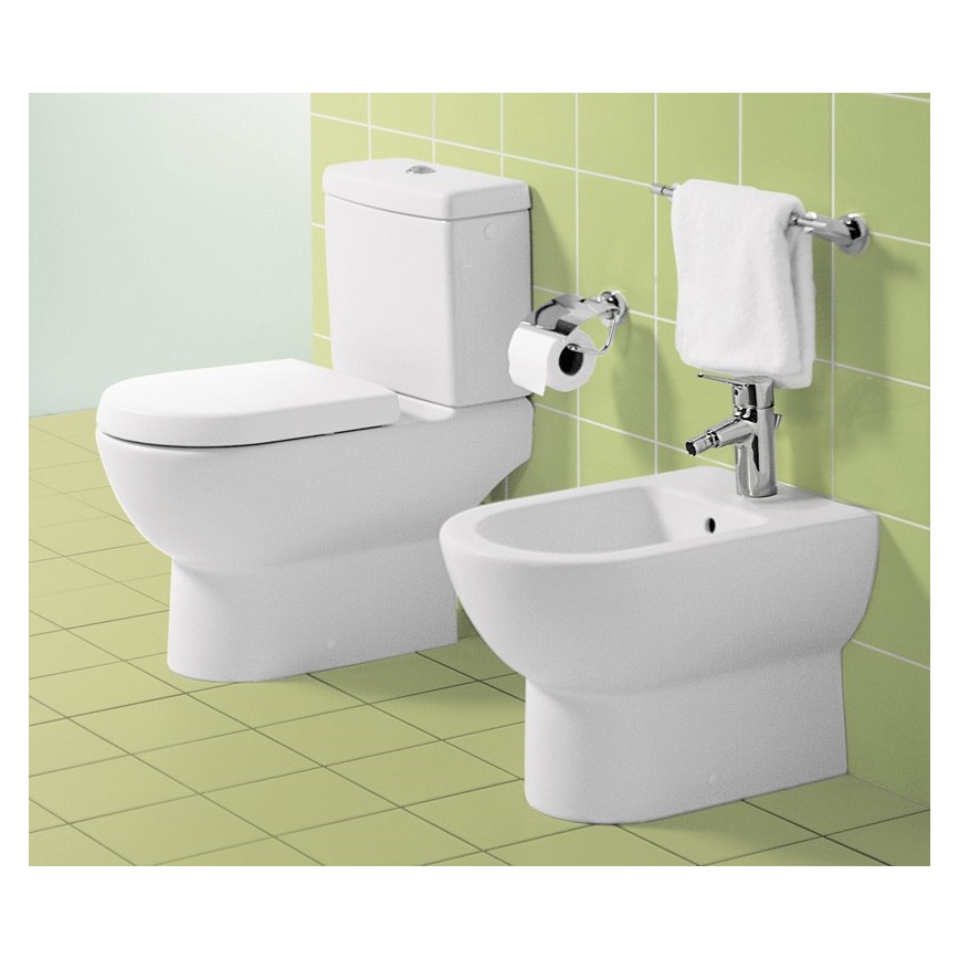Villeroy & Boch 9M55S101 - Toiletsæde SoftClose SUBWAY hvid