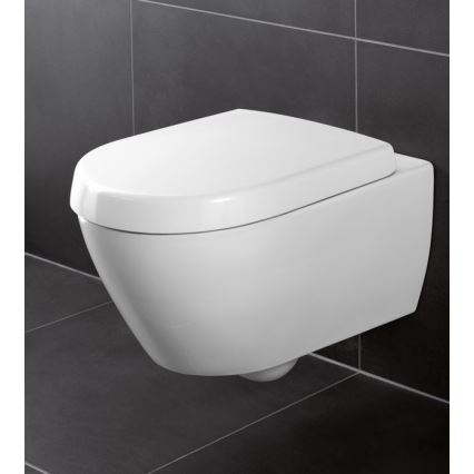 Villeroy & Boch 9M68S101 - Toiletsæde med SoftClose SUBWAY 2.0 hvid