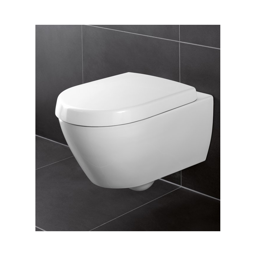 Villeroy & Boch 9M68S101 - Toiletsæde med SoftClose SUBWAY 2.0 hvid