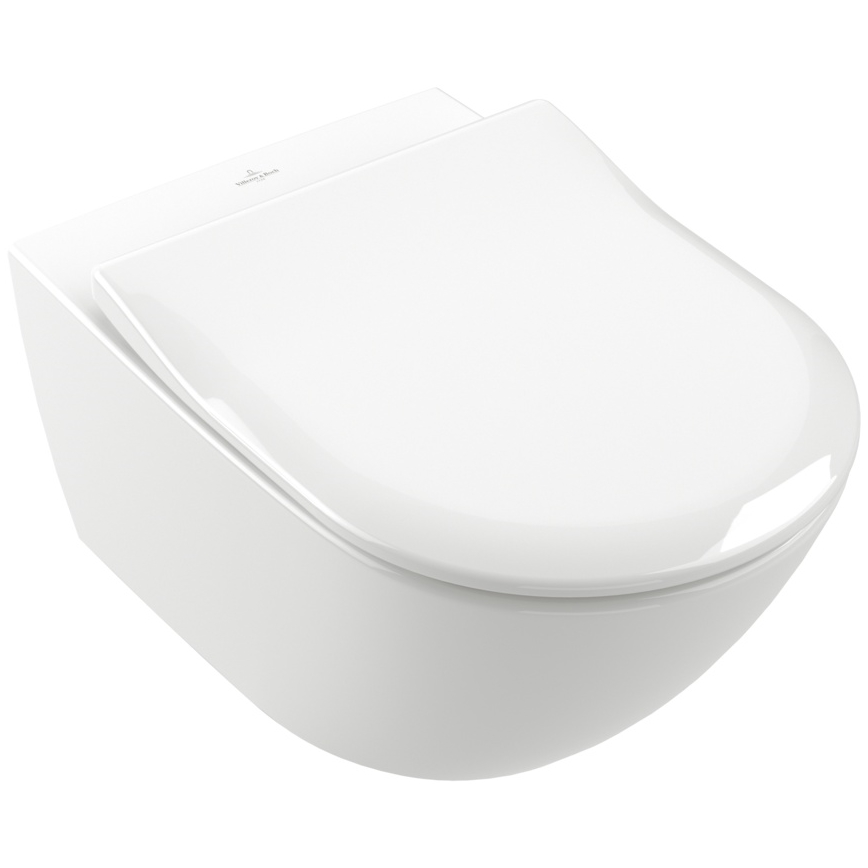 Villeroy & Boch 9M78S101 - Toiletsæde SoftClose SUBWAY 2.0 hvid