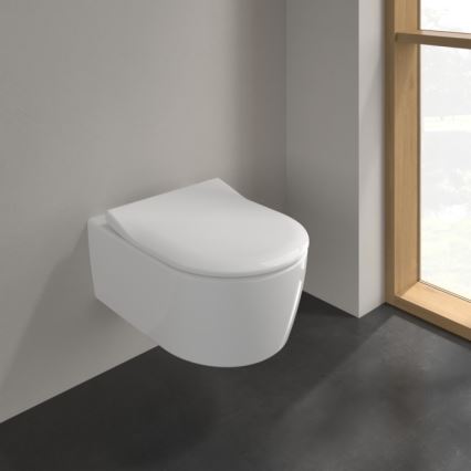 Villeroy & Boch 9M87S101 - Toiletsæde SoftClose AVENTO hvid