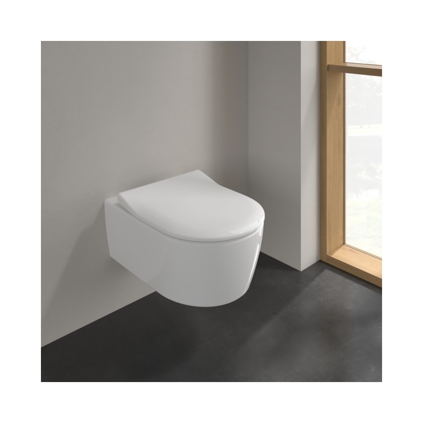 Villeroy & Boch 9M87S101 - Toiletsæde SoftClose AVENTO hvid