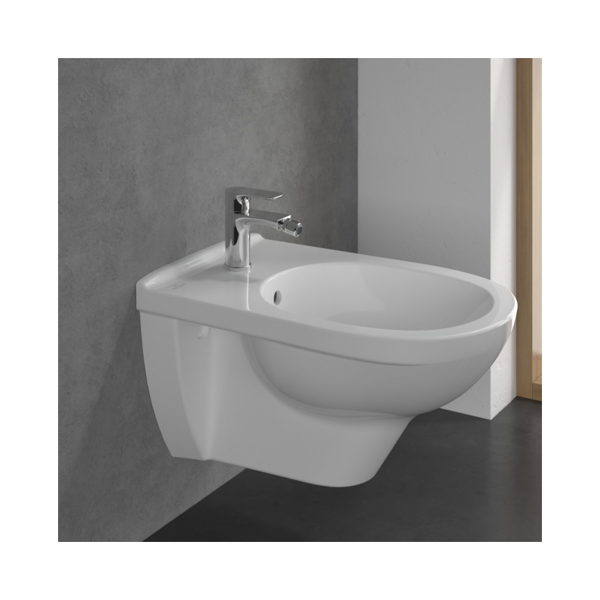 Villeroy & Boch TVB10420111061 - Bidetbatteri + bundventil O.NOVO poleret krom