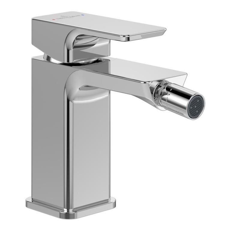 Villeroy & Boch TVB11200100061 - Bidetarmatur + bundventil SUBWAY 3.0 poleret krom