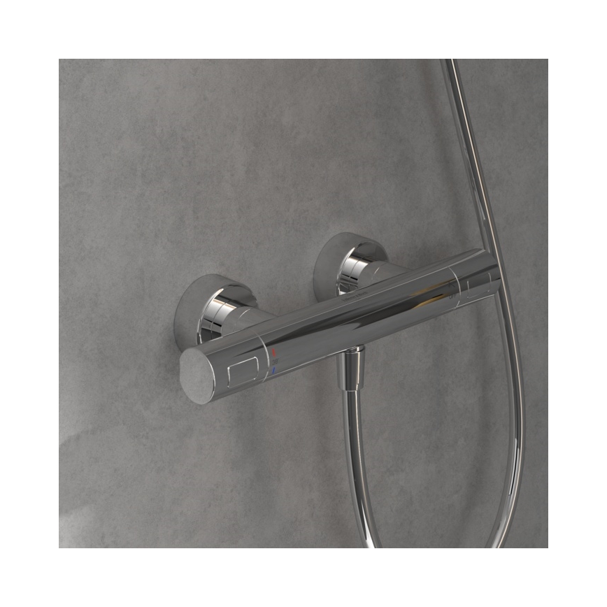 Villeroy & Boch TVS00001700061 - Termostatisk brusebatteri TAPS&FITINGS poleret krom
