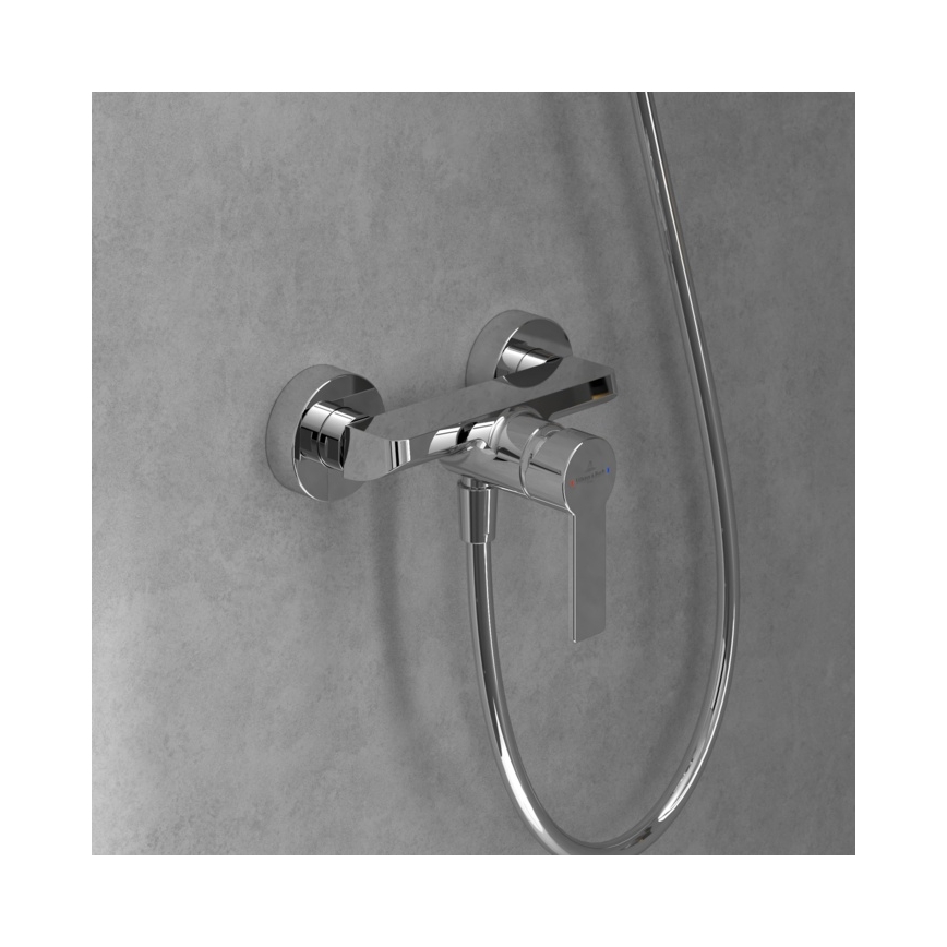 Villeroy & Boch TVS10300100061 - ARCHITECTURA brusebatteri i blank krom